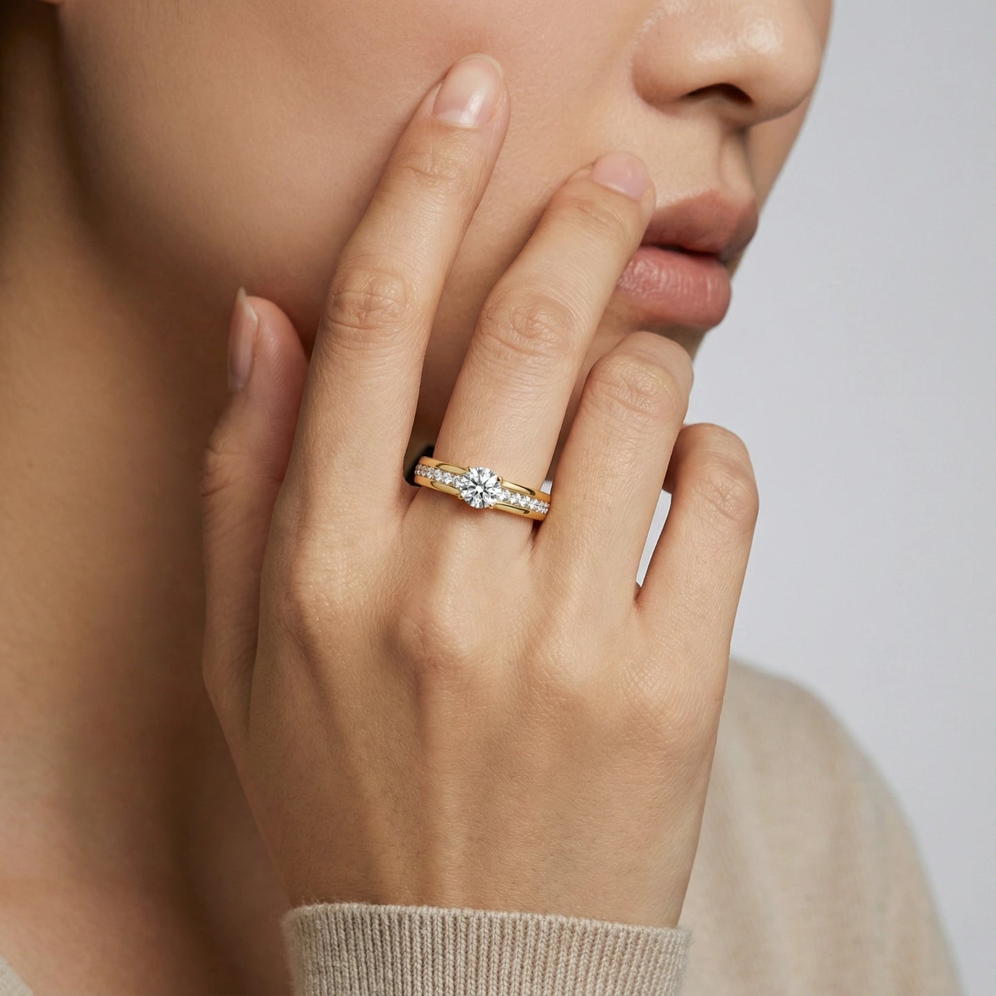 Eternal Solitaire and Chanel Set Promise Ring