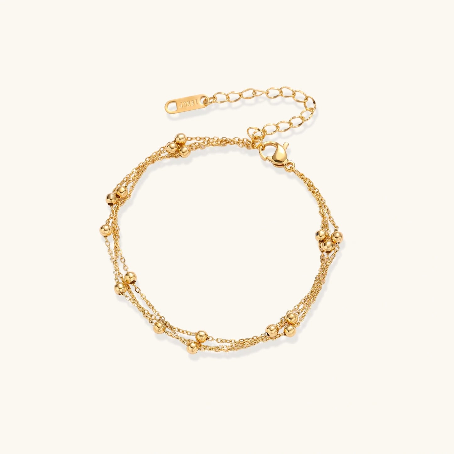 Golden Orbit Chain Bracelet