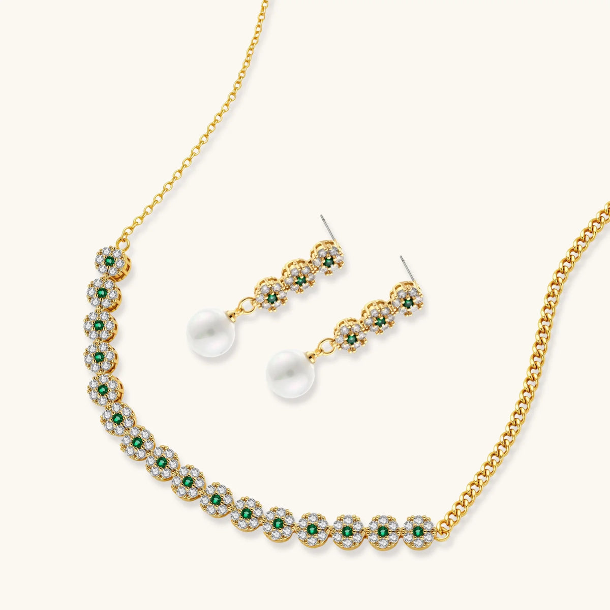 Matching Set For Special Days - Emerald Garden Set