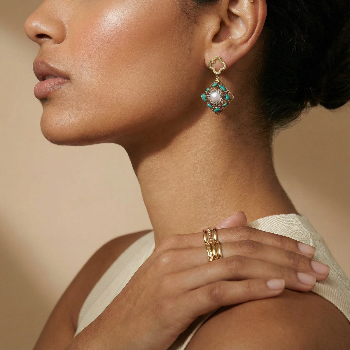 Mystic Oasis Drop Earrings