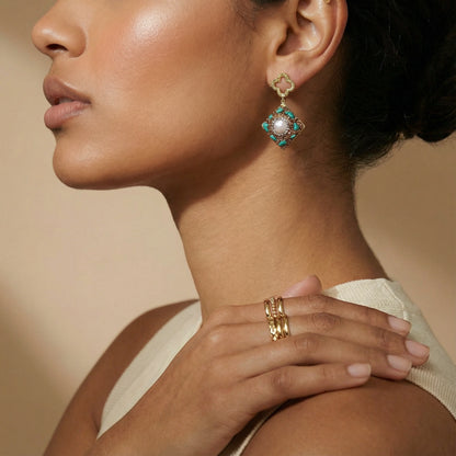 Mystic Oasis Drop Earrings