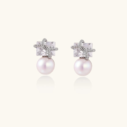 Stardust Pearl Drop Earrings