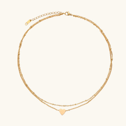 Layered Heart Necklace