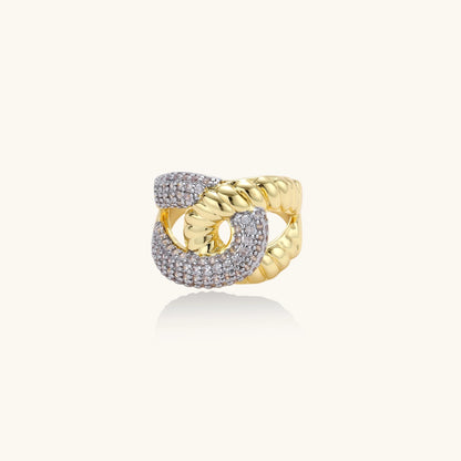 Chain Link Statement Ring