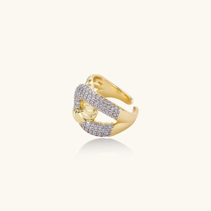 Chain Link Statement Ring