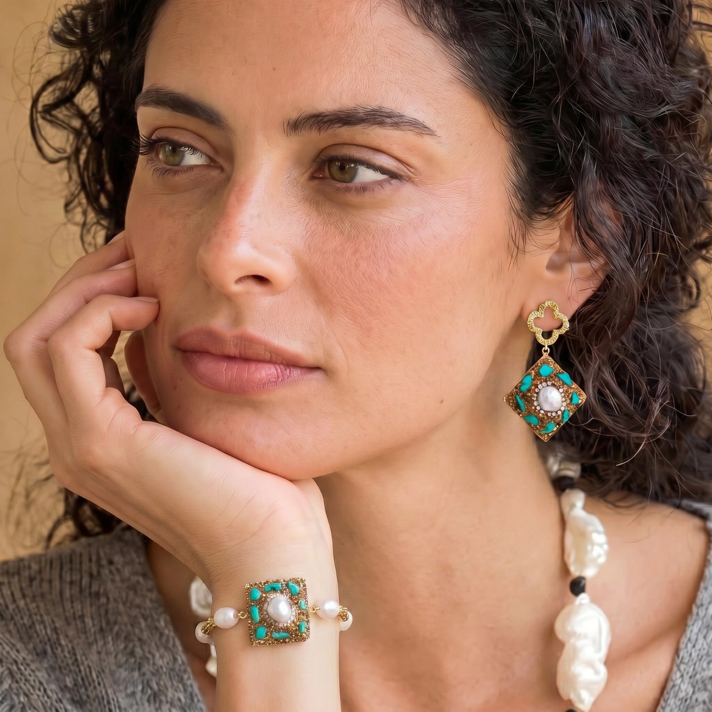 Mystic Oasis Drop Earrings