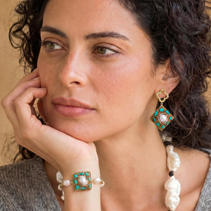 Mystic Oasis Drop Earrings