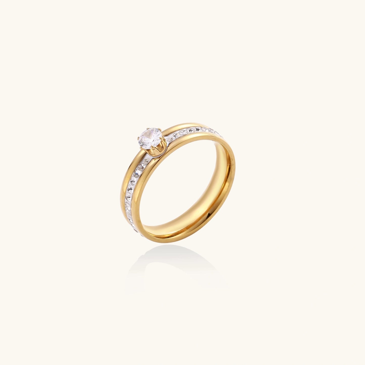 Eternal Solitaire and Chanel Set Promise Ring