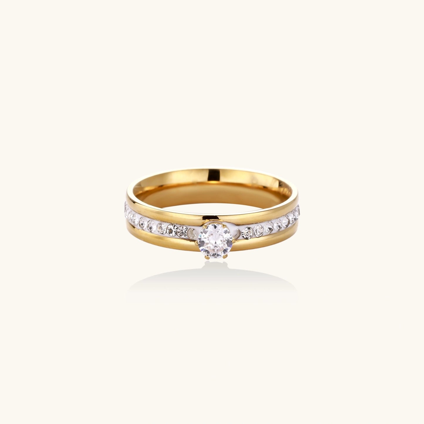 Eternal Solitaire and Chanel Set Promise Ring