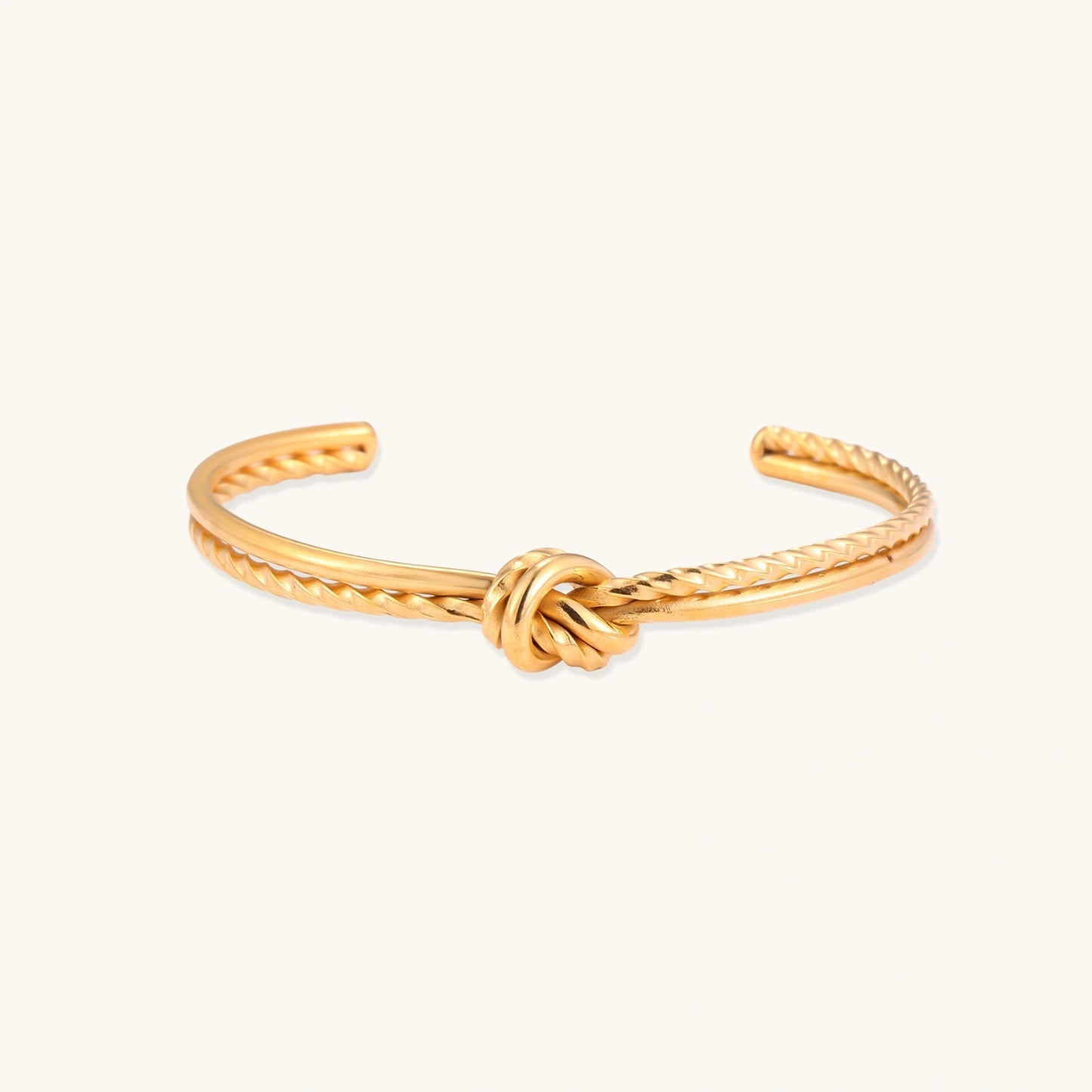 Golden Knot Cuff Bangle
