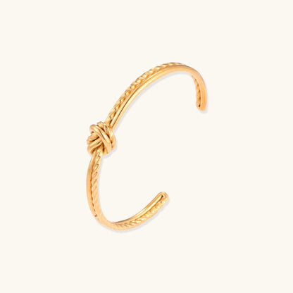 Golden Knot Cuff Bangle
