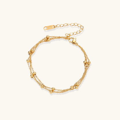 Golden Orbit Chain Bracelet