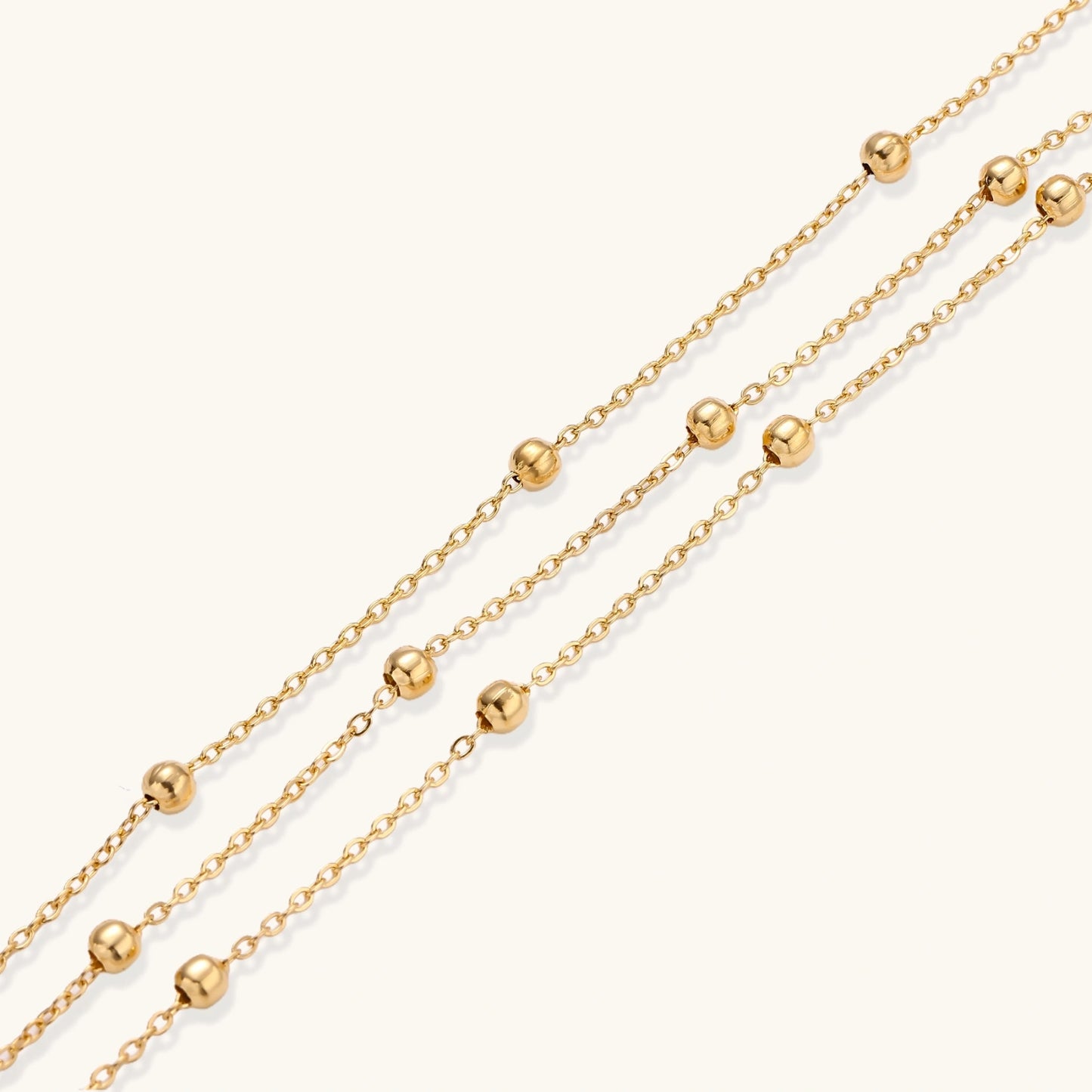 Golden Orbit Chain Bracelet