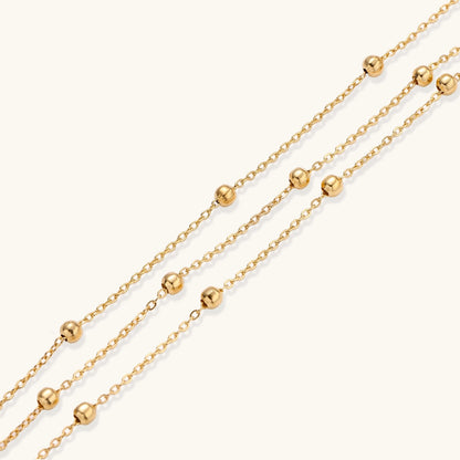 Golden Orbit Chain Bracelet