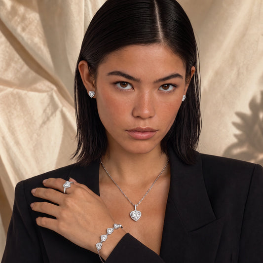 Heart Symphony Moissanite Set
