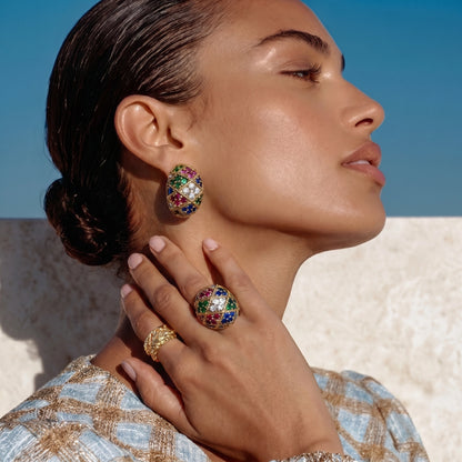 Empress Mosaic Dome Ring