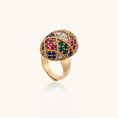 Empress Mosaic Dome Ring