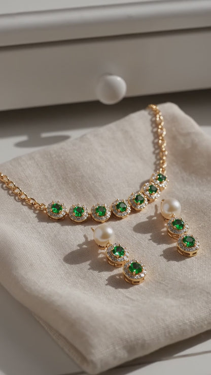 Matching Set For Special Days - Emerald Garden Set